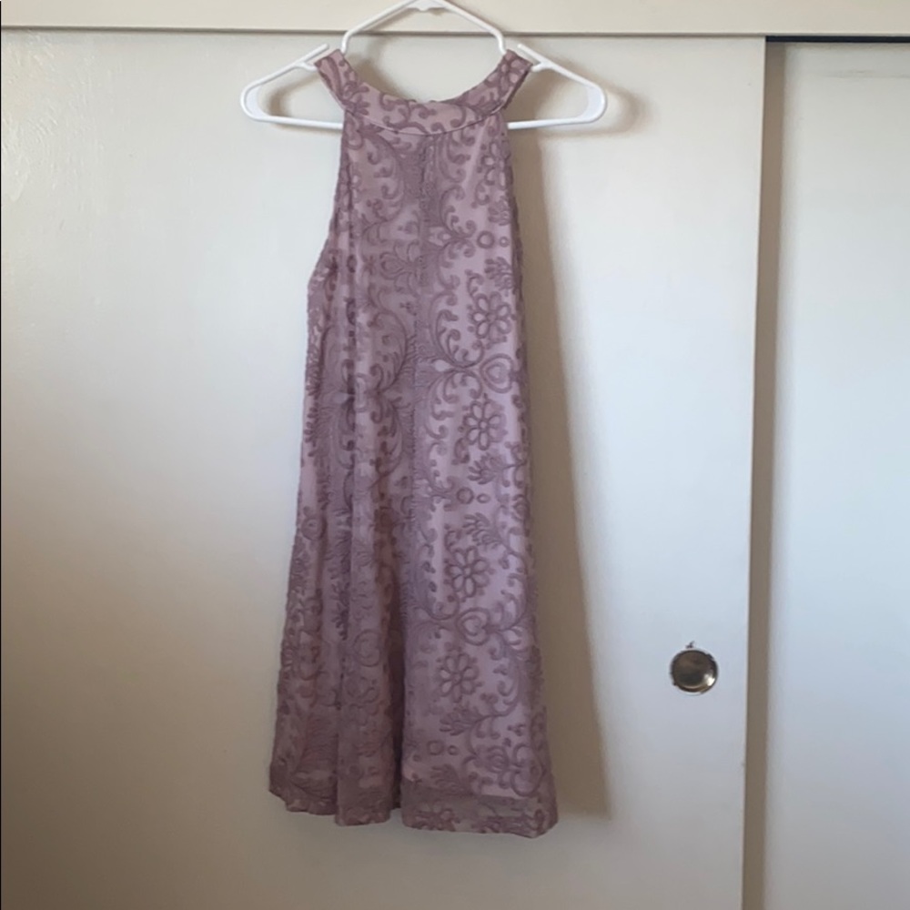 Francescas lavender embellished high neck dress